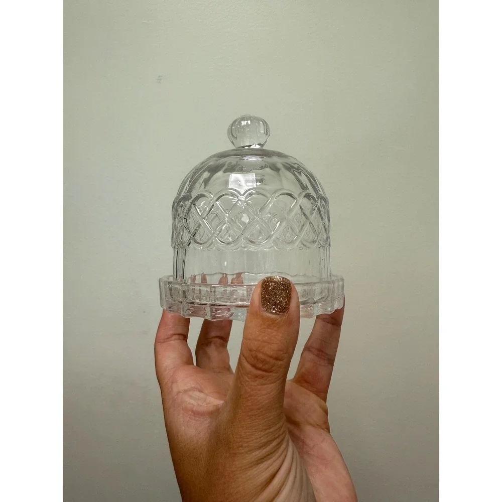 Cut‎ Glass Butter Dish with Lid: Elegant Cloche